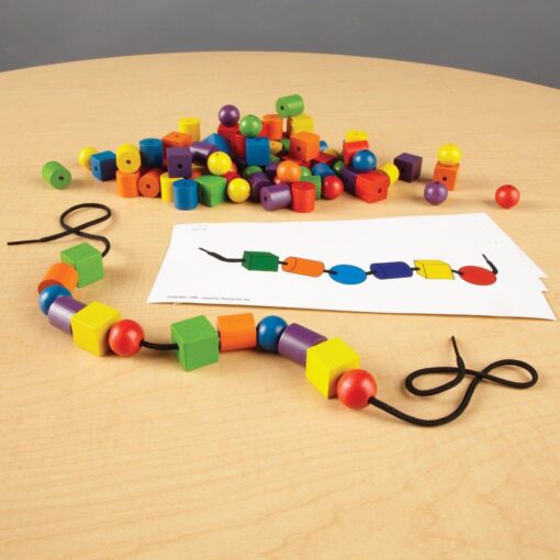 Set de margele si carduri, Learning Resources, LER0139, 765023000801 - imagine 4