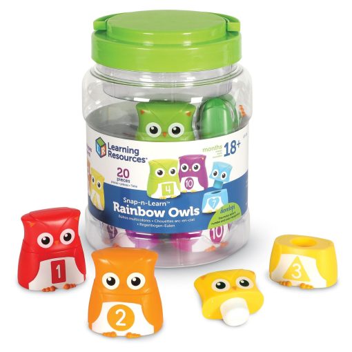 Bufnite cu cifre si forme, Learning Resources, LER6711, 765023067118 - imagine 2