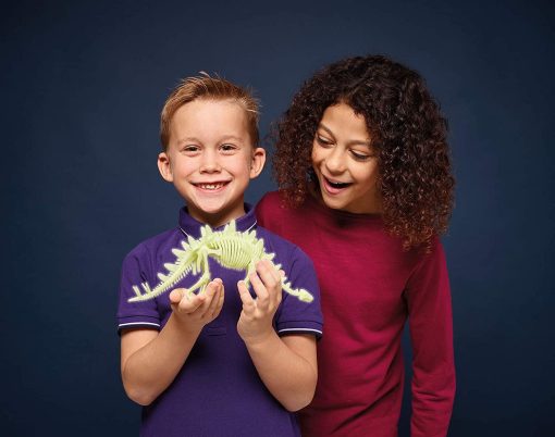 Schelet Stegosaurus reflectorizant, Brainstorm, B8805, 5060122734257 - imagine 3