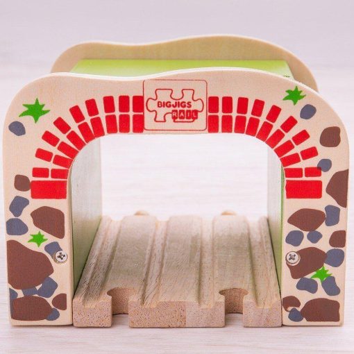 Tunel dublu, BIGJIGS Toys, BJT172, 691621091722 - imagine 3