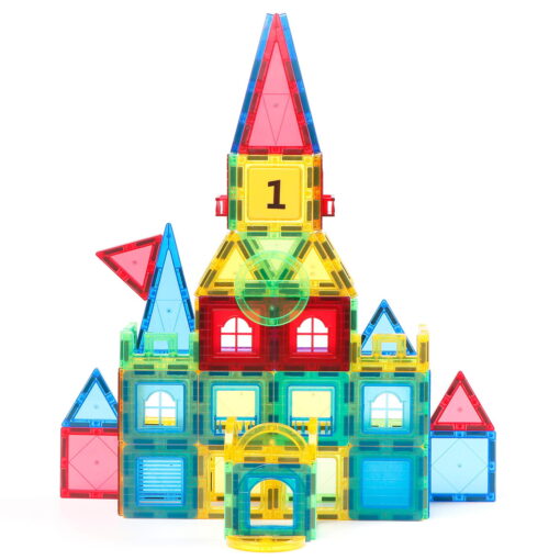 Set de constructie magnetic 3D - 103 piese, MAGPLAYER, MPL2-103, 6940482201653 - imagine 2