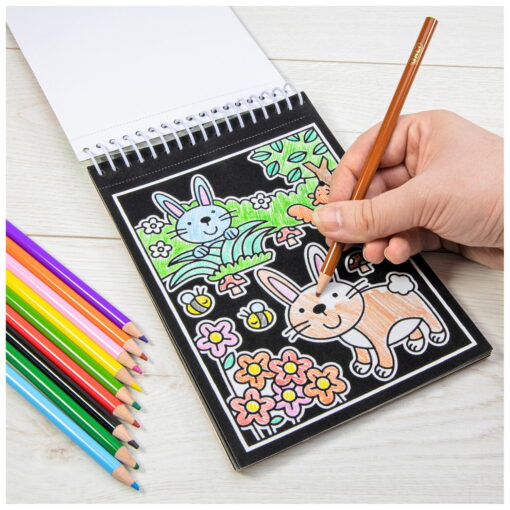 Planse din catifea pentru colorat - Animalute, Galt, 1004966, 5011979581624