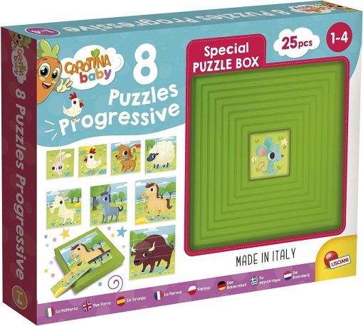 Set puzzle-uri progresive - La ferma, LISCIANI, L95483, 8008324095483
