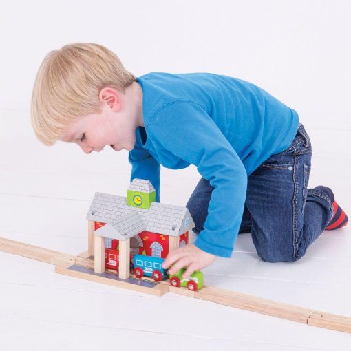 Gara din lemn, BIGJIGS Toys, BJT215, 691621092156 - imagine 8