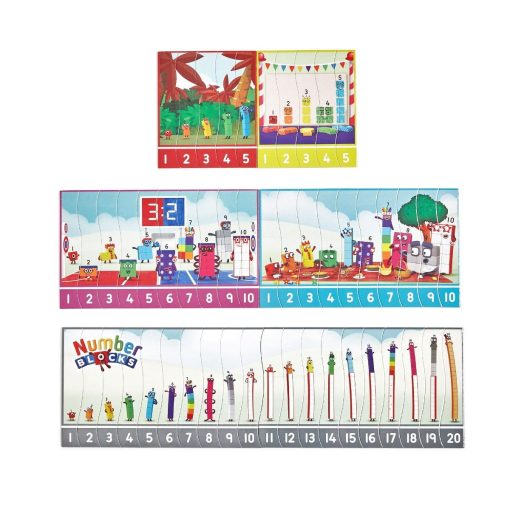 Puzzle - Exersam numaratul de la 1 -20 - Numberblocks, Hand2Mind, HM95403-UK, 5055506410438 - imagine 4