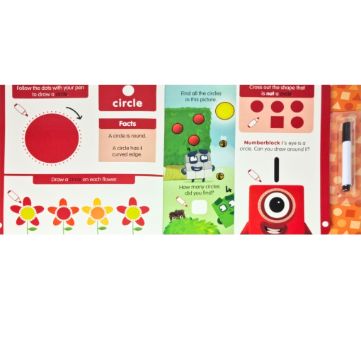 Carticica Scriu si sterg  Numberblocks - Forme geometrice, Numberblocks, 9781782269557 - imagine 2