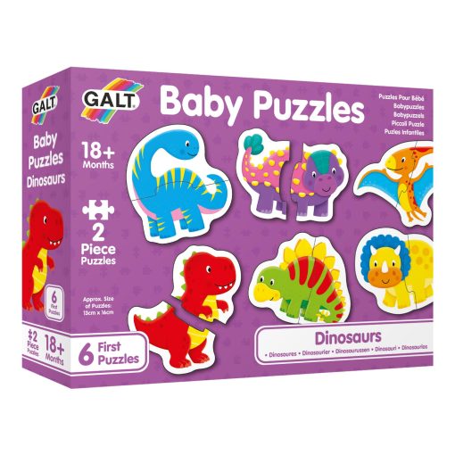 Baby Puzzle: Dinozauri (2 piese), Galt, 1005455, 5011979623515
