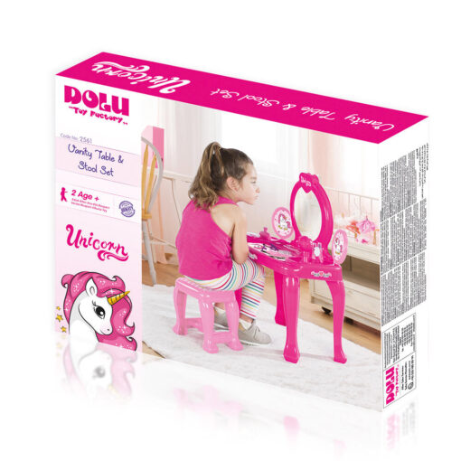 Masuta de toaleta cu scaun - Unicorn, DOLU, D2561, 8690089025616 - imagine 6