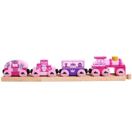 Trenuletul printesei, BIGJIGS Toys, BJT451, 691621094518 - imagine 3