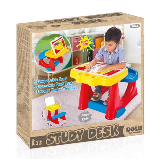 Birou de studiu multicolor, DOLU, D7066, 8690089070661 - imagine 8