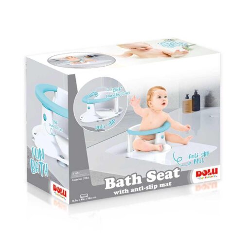 Scaun de baie cu covoras antiderapant - Albastru, DOLU, D7463, 8690089074638 - imagine 2