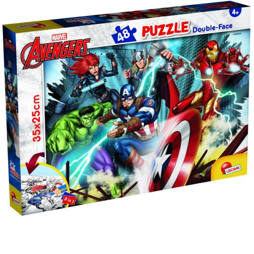 Puzzle de colorat - Avengers (48 de piese), LISCIANI, L99641, 8008324099641