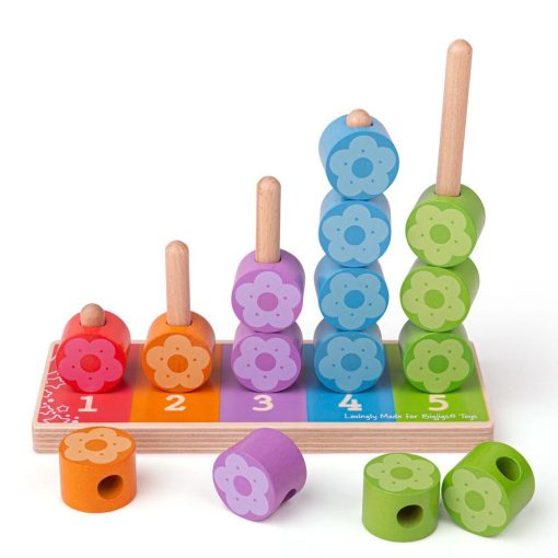 Numaratoarea florilor, BIGJIGS Toys, BB090, 691621530900 - imagine 6