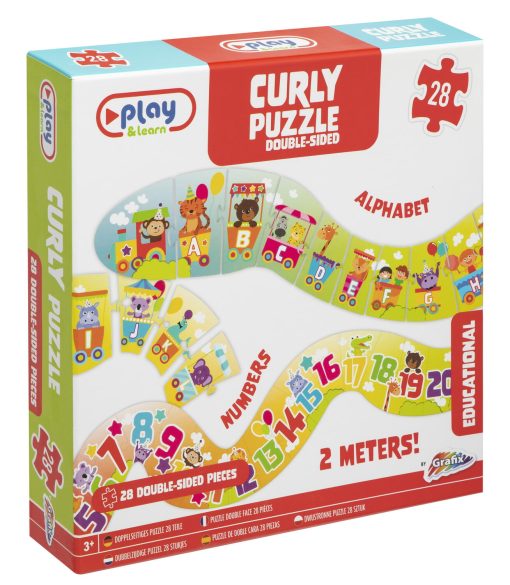 Puzzle de podea dublu - Alfabet & Numere, Grafix, 400039, 8715427081182