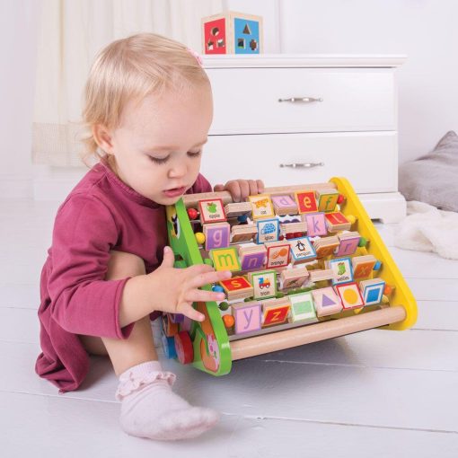 Centru de activitati - litere si imagini in engleza, BIGJIGS Toys, BB054, 691621390542 - imagine 11