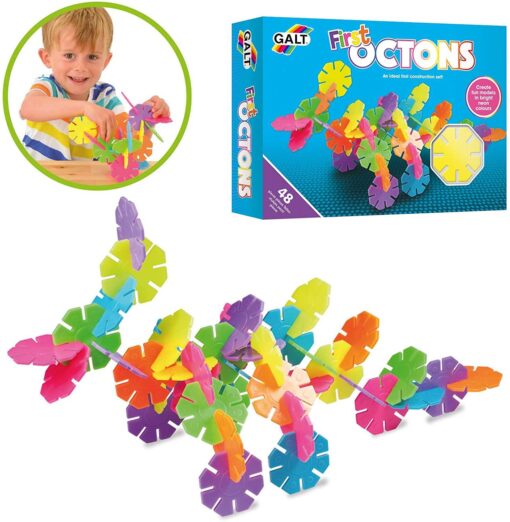 Set de construit - First Octons - 48 piese, Galt, A0576L, 5011979105769 - imagine 2