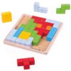 Joc de logica - Puzzle colorat, BIGJIGS Toys, 33019, 691621810194