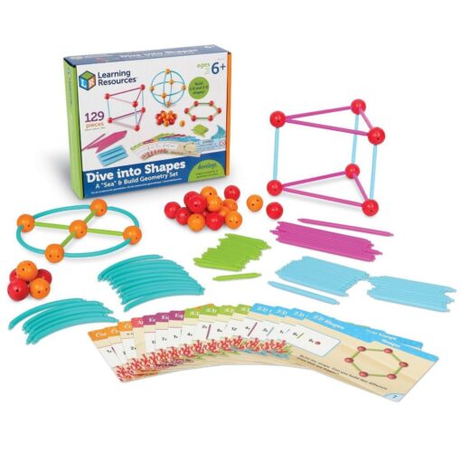 Set constructie - Forme 3D, Learning Resources, LER1773, 765023817737