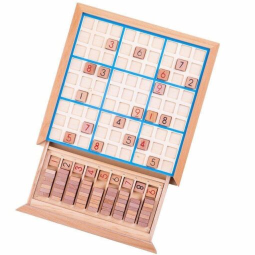 Joc din lemn - Sudoku, BIGJIGS Toys, BJ084, 691621750841