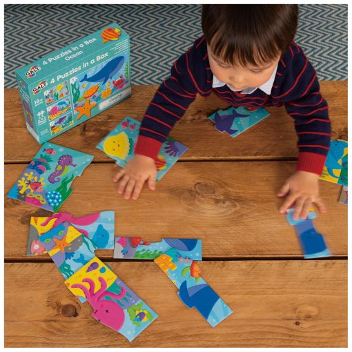 Set 4 puzzle-uri  - Oceanul vesel (2,3,4,5 piese), Galt, 1005452, 5011979623454 - imagine 4