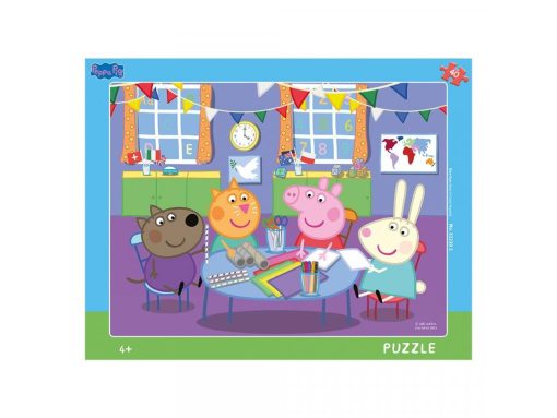Puzzle cu rama - Purcelusa Peppa (40 piese), Dino, 322202, 8590878322202