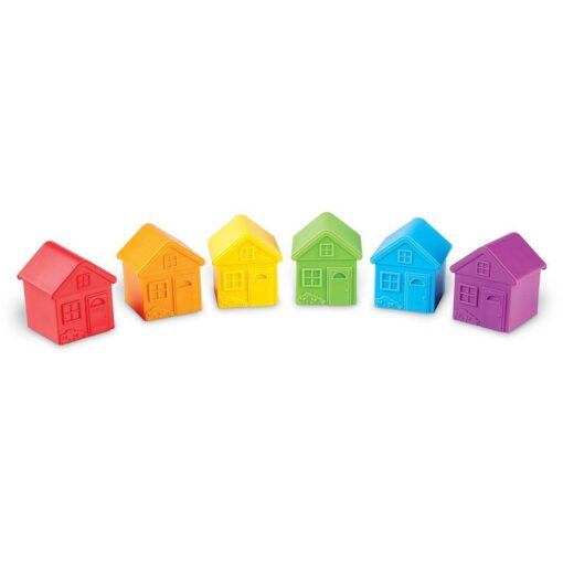 Joc de sortare - Casute colorate, Learning Resources, LER3370, 765023033700 - imagine 2