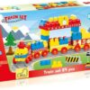 Set de constructii cu trenulet - 89 piese, DOLU, D5082, 8690089050823