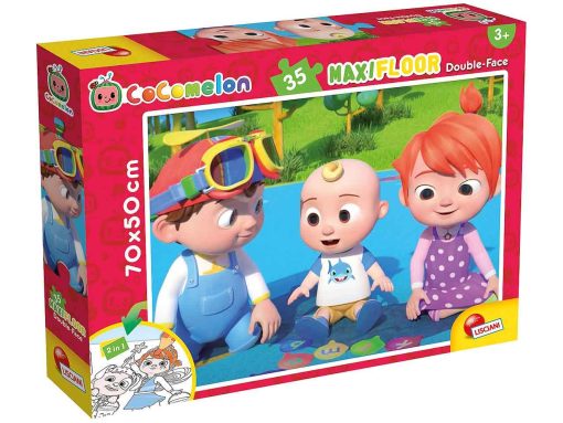 Puzzle de colorat maxi - Cocomelon (35 piese), LISCIANI, L91027, 8008324091027