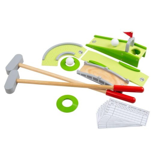 Joc Mini-Golf din lemn, BIGJIGS Toys, BJ411, 691621724118