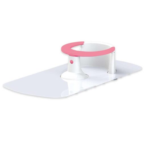 Scaun de baie cu covoras antiderapant - Roz, DOLU, D7464, 8690089074645