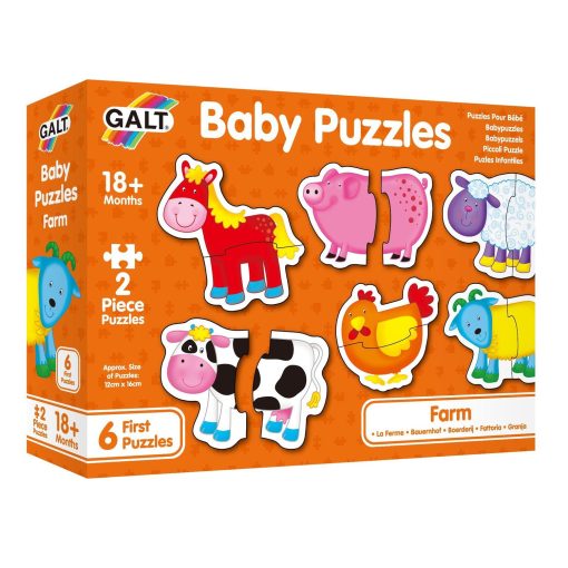 Baby Puzzle: Ferma (2 piese), Galt, 1003028, 5011979526410 - imagine 7
