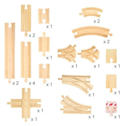 Set sine pentru circuit feroviar, BIGJIGS Toys, BJT052, 691621090527 - imagine 3