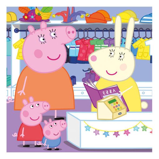 Puzzle 3 in 1 Purcelusa Peppa - Dupa-amiaza fericita (3 x 55 piese), Dino, 335301, 8590878335301 - imagine 4