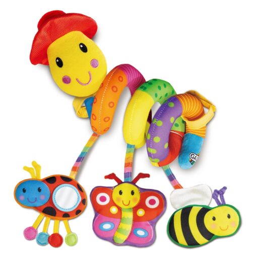 Jucarie pentru patut si carucior Wiggly Worm, Galt, 1003481, 5011979544605 - imagine 4