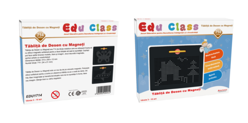 Tablita de desen cu magneti - 714 piese, EDU CLASS, EDU1714, 6940482204012 - imagine 2