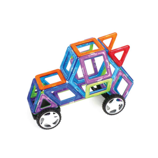 Joc de constructie magnetic - 48 piese, MAGPLAYER, MPT-48, 6940482200472 - imagine 3