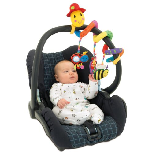 Jucarie pentru patut si carucior Wiggly Worm, Galt, 1003481, 5011979544605 - imagine 2