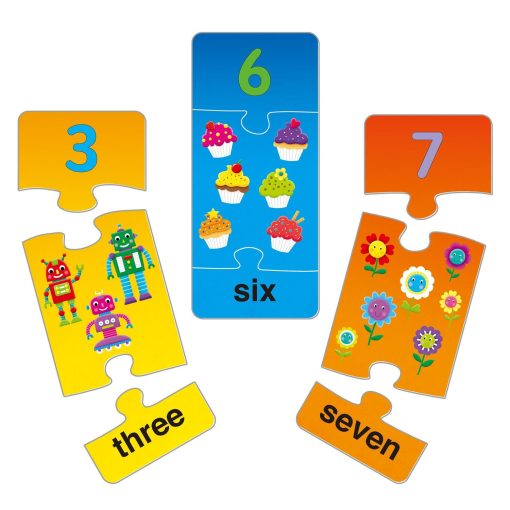 Puzzle cu numere (3 piese), Galt, 1105050, 5011979526595 - imagine 2