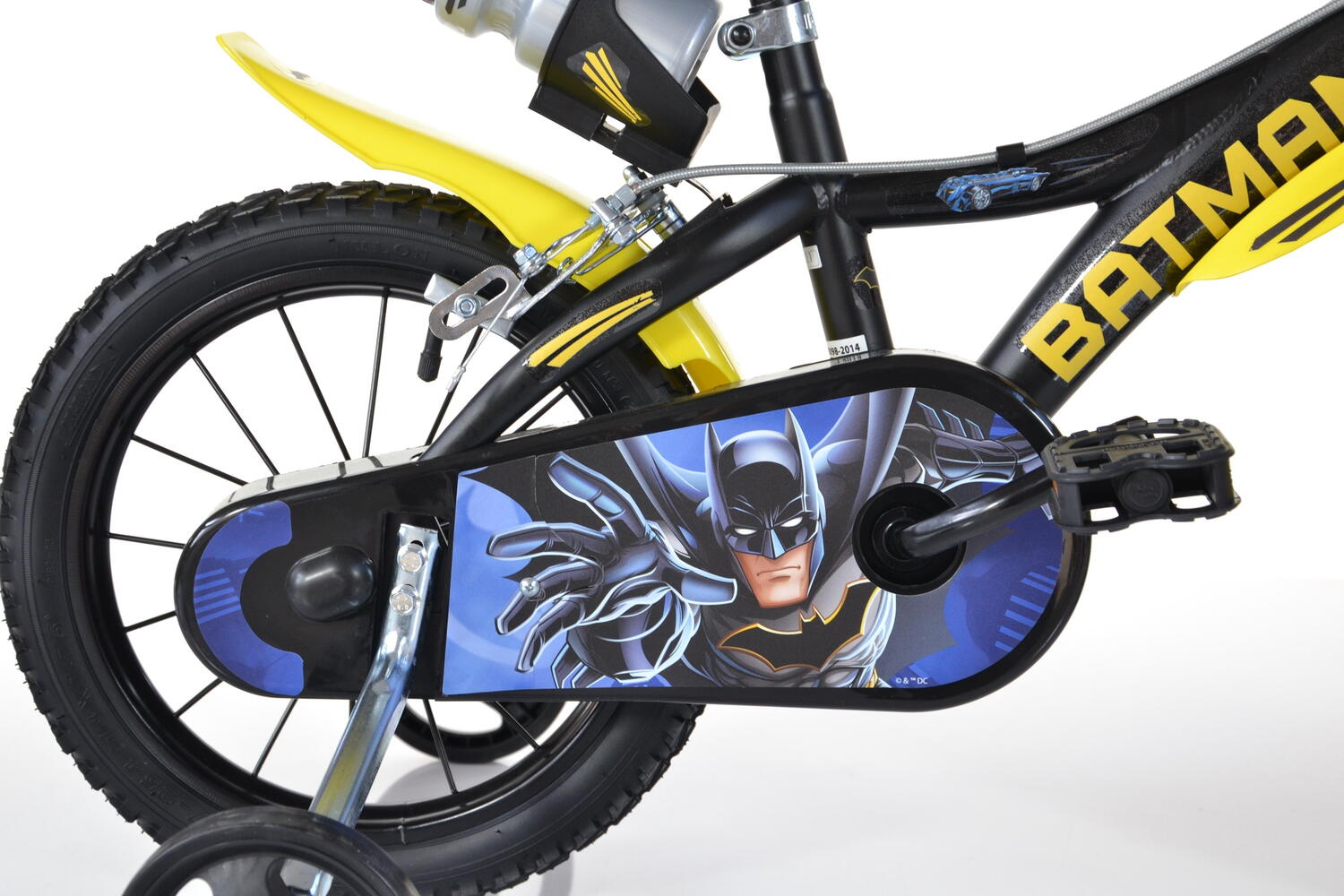 Bicicleta copii 14" Batman, DINO BIKES, 614-BT, 8006817907718 - imagine 2