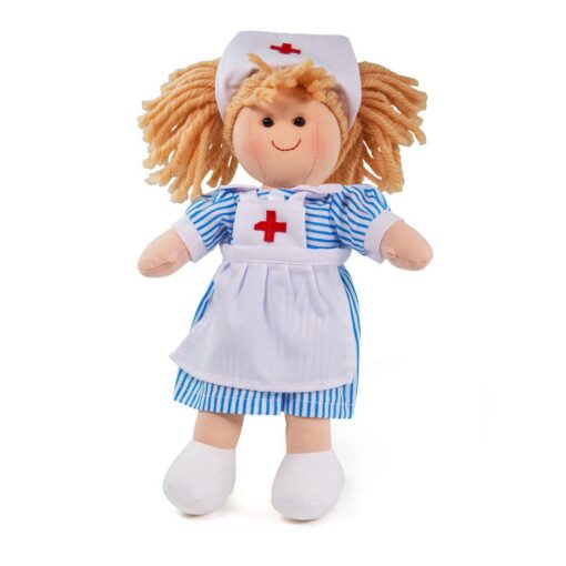 Papusa - Nurse Nancy, BIGJIGS Toys, BJD011, 691621350119
