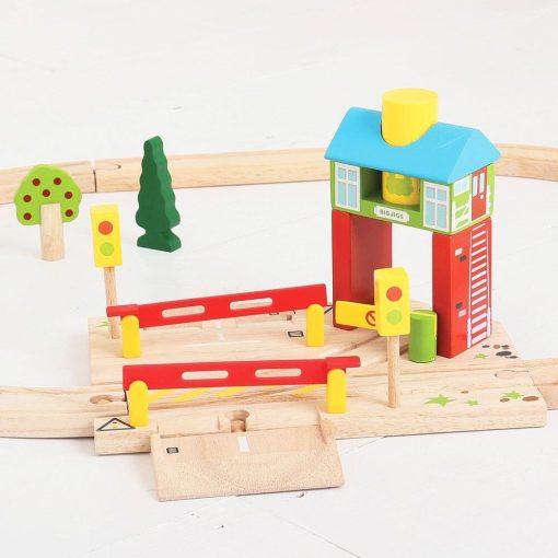Set de bariere, BIGJIGS Toys, BJT226, 691621092262 - imagine 2