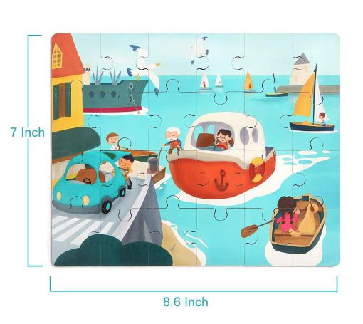 Puzzle din lemn - Vaporas, Topbright, 130912, 6971325131356 - imagine 5