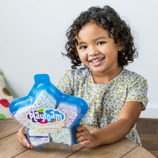 Spuma de modelat cu sclipici Playfoam? - Steluta, Educational Insights, EI-2240, 086002022400 - imagine 3