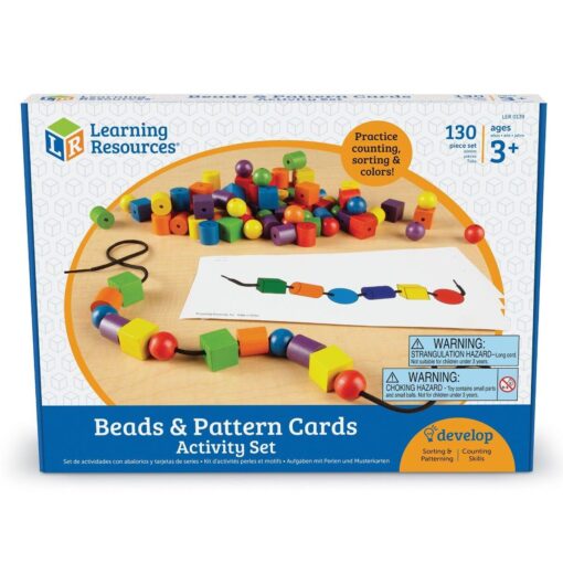 Set de margele si carduri, Learning Resources, LER0139, 765023000801 - imagine 5