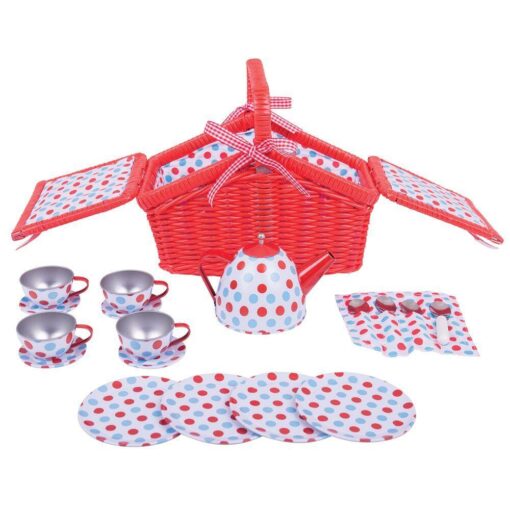 Setul meu de picnic cu buline, BIGJIGS Toys, BJ630, 691621246306 - imagine 3