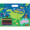 Coloreaza - Dinozauri (creioane), GIRASOL, 978-606-024-244-4, 9786060242444