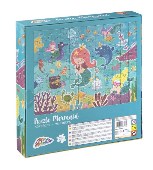 Puzzle - Sirene jucause (96 piese), Grafix, 400016, 8715427067155 - imagine 2