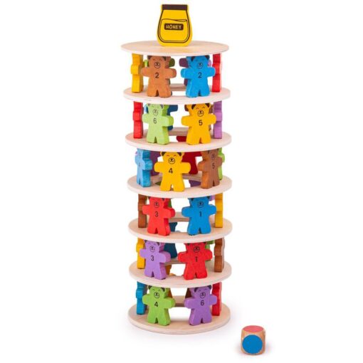 Joc indemanare - Cursa ursuletilor, BIGJIGS Toys, 33025, 691621810255