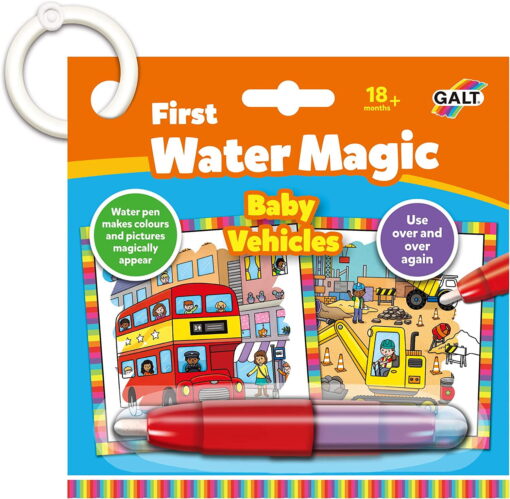Baby Water Magic: Carte de colorat Vehicule, Galt, 1005458, 5011979623577