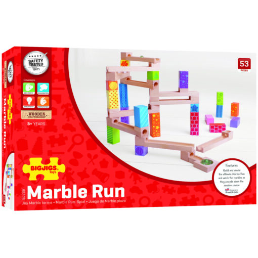 Marble Run din lemn, BIGJIGS Toys, BJ786, 691621517864 - imagine 11
